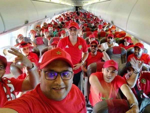 الجمهور المغربي في طريقه لأبيدجان