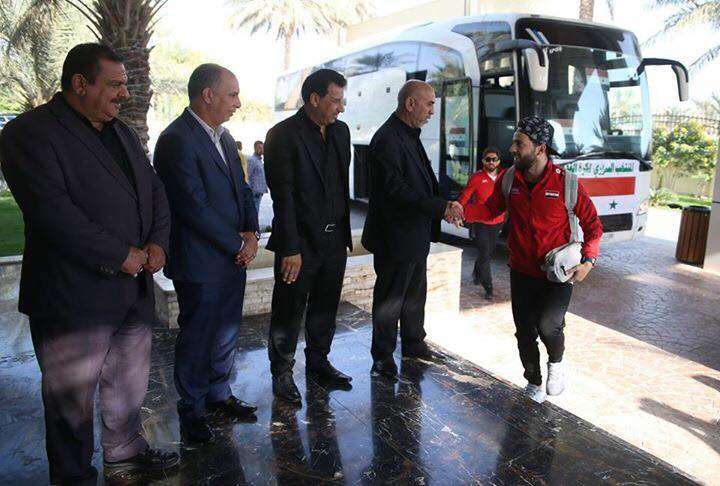 من وصول منتخب سوريا