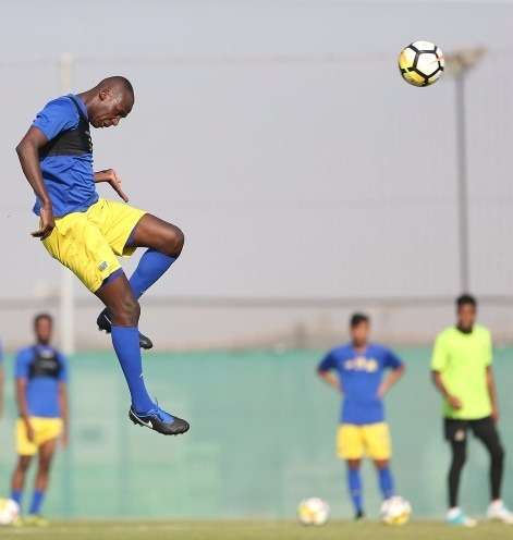 جانب من تدريبات النصر