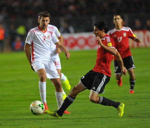 جانب من مباراة تونس وليبيا