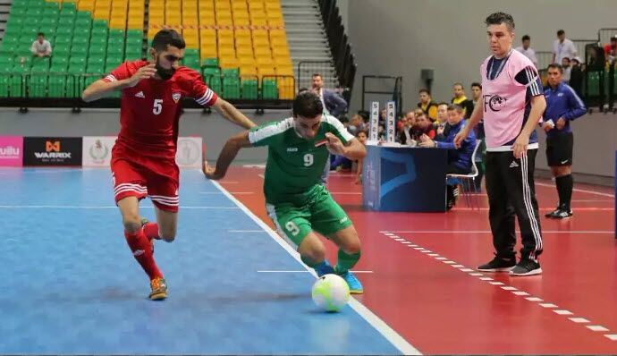 من إحدى مباريات المنتخب العراقي