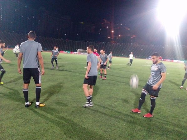 من تدريبات المنتخب الأردني اليوم