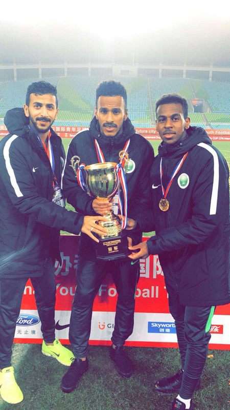 لاعبو الأولمبي السعودي