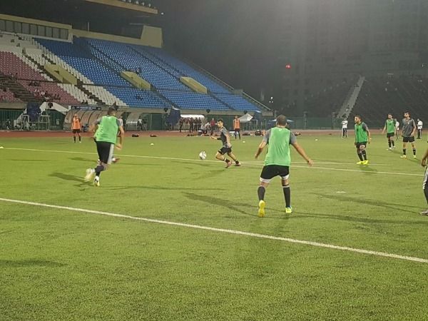 جانب من تدريبات منتخب الأردن