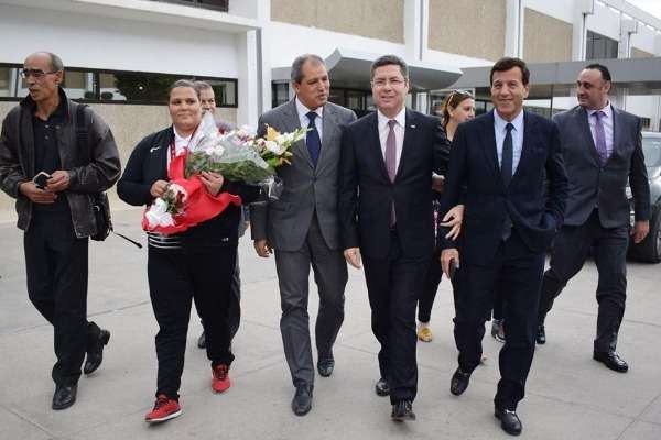 من استقبال البطلة نهال شيخ روحو