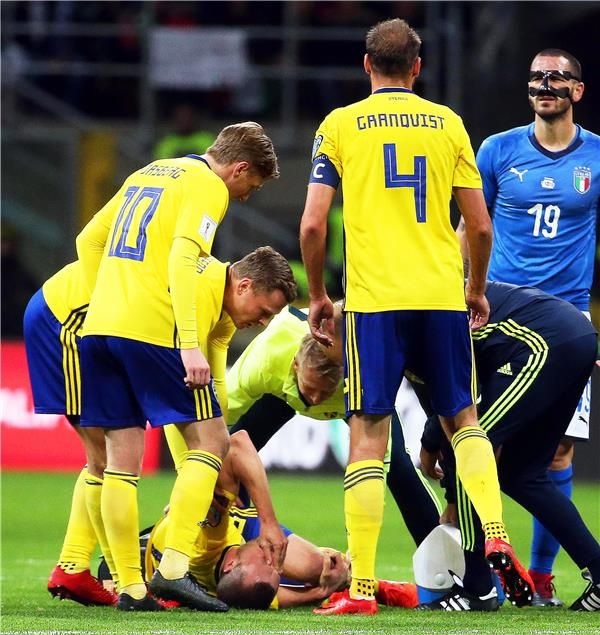 إصابة لاعب السويد