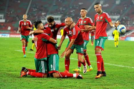 لاعبو المنتخب المغربي