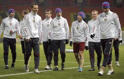 صورة للاعبي المنتخب الروسي