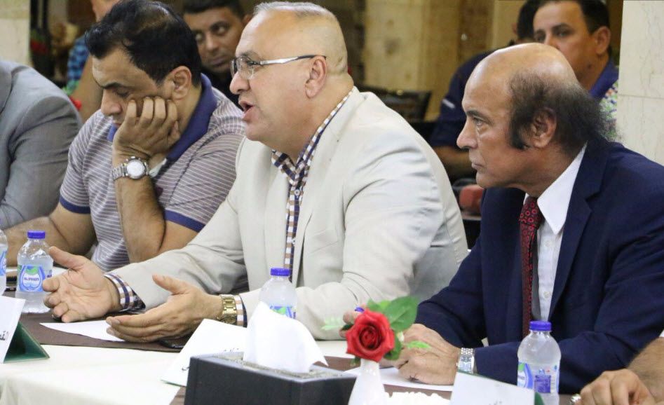 رؤوساء الزوراء والجوية والطلبة إثناء اجتماع الأندية