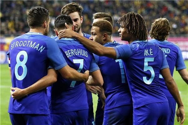 فرحة لاعبي هولندا