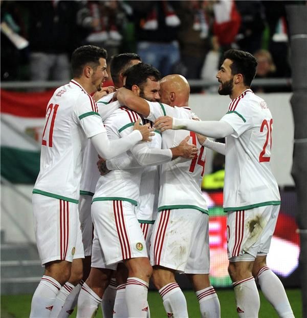 فرحة لاعبي المجر