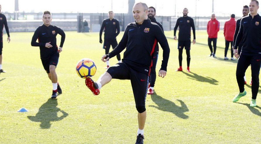 من تدريبات نادي برشلونة