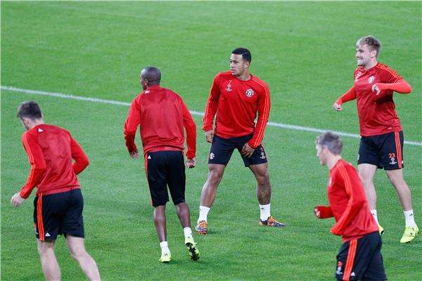 شاو في تدريبات مانشستر يونايتد - أرشيفية