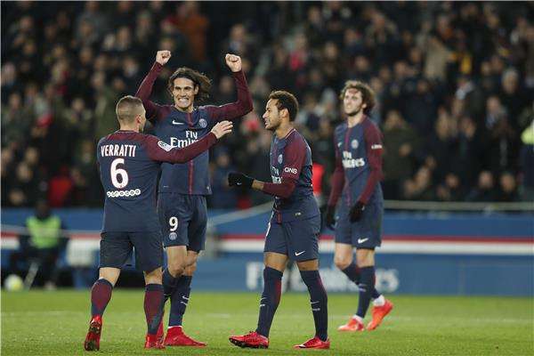 فرحة لاعبي سان جيرمان