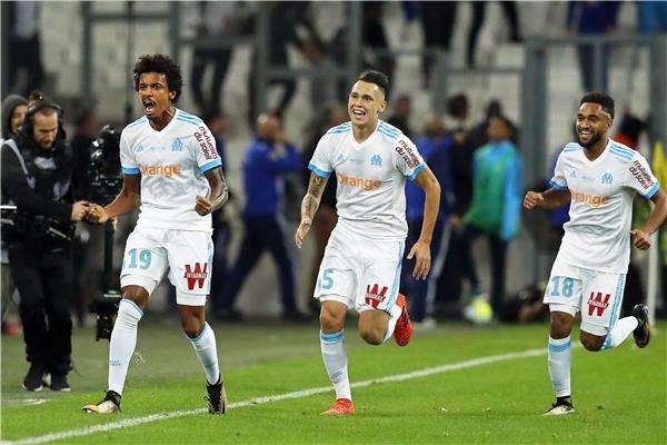 فرحة لاعبي مارسيليا