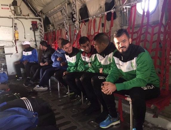 بعثة الاتحاد المصراتي في الطائرة الخاصة