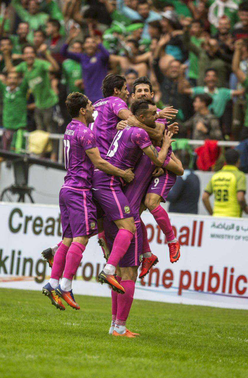 فرحة لاعبي الشرطة