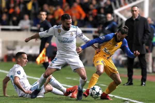 من مباراة ريال مدريد وأبويل