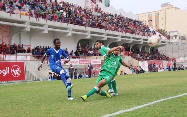 جانب من لقاء في الدوري الفلسلطيني