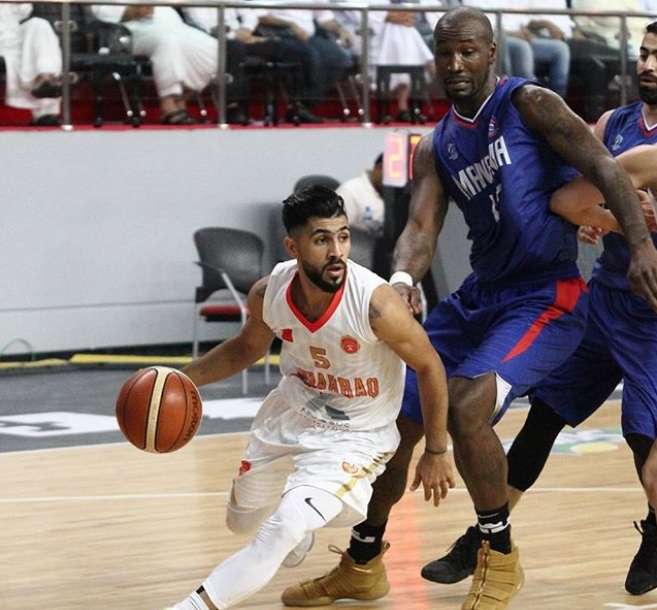 جانب من مباراة المنامة والمحرق