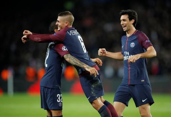 فرحة لاعبي سان جيرمان