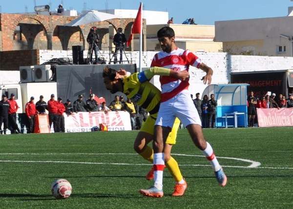 أسامة الدراجي خلال مباراة البنزرتي