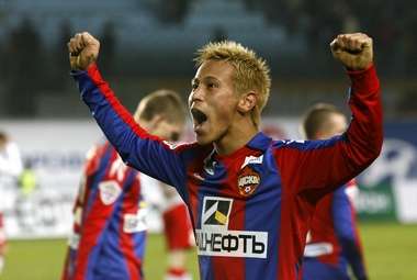 الياباني هوندا مسجل الهدف الوحيد في المباراة