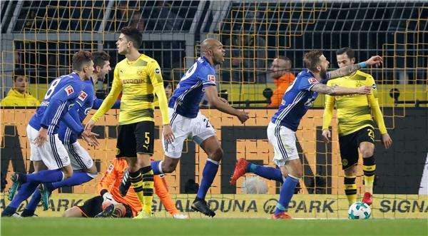 من المباراة التاريخية بين شالكه ودورتموند