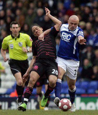 من مباراة برمنجهام وايفرتون