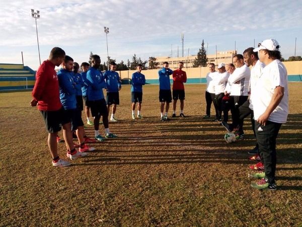 جانب من تدريبات المنتخب الليبي