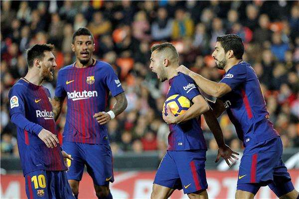 لاعبو برشلونة