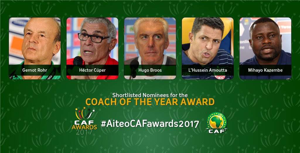 قائمة المرشحين لأفضل مدرب