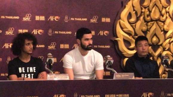 خريبين من المؤتمر الصحفي