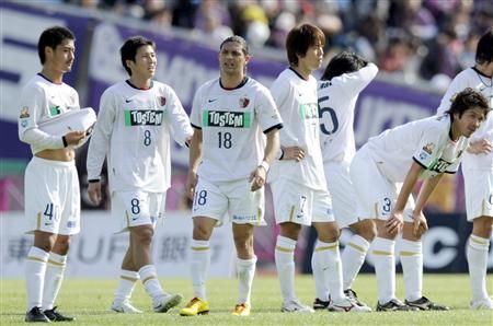لاعبي كاشيما أنتلرز في حالة إحباط بعد نهاية المباراة
