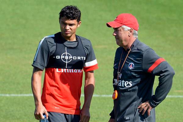 تياجو سيلفا مع أنشيلوتي