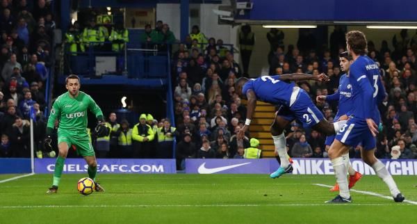 لحظة تسجيل روديجر أمام سوانزي