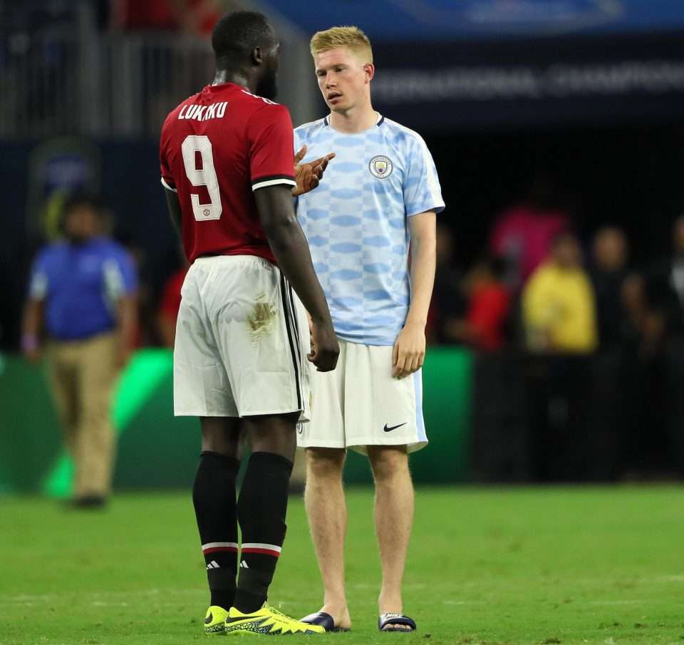 belgian-international-team-mates-romelu-lukaku-and-kevin-de-bruyne-talk-after-the-game-in-houston