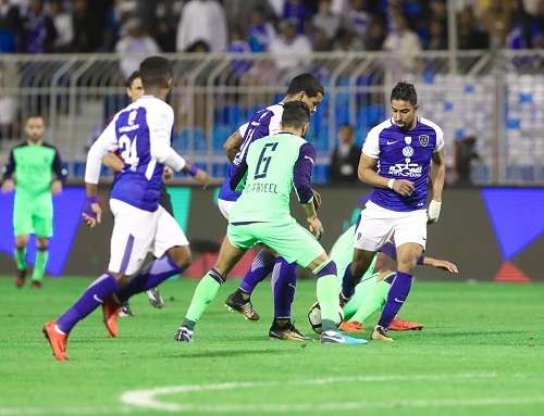 لقطة من لقاء الهلال والأهلي