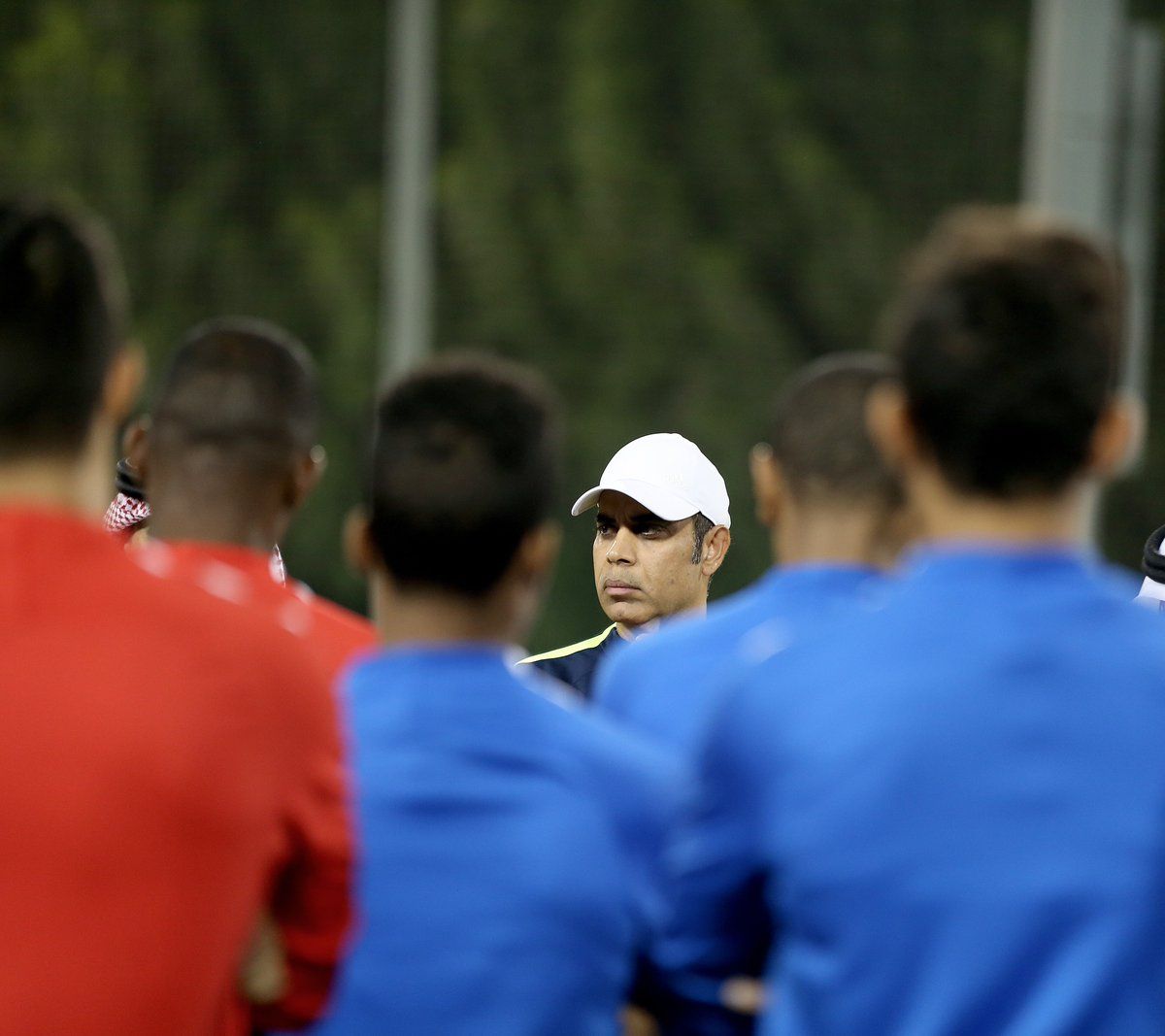 جانب من اجتماع مهدي باللاعبين