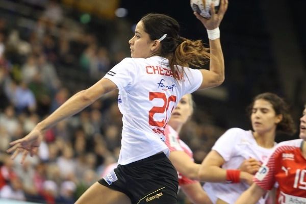 من مباراة تونس والدانمارك