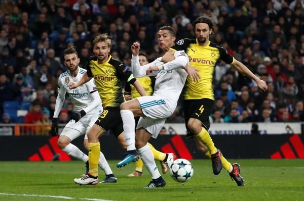 من مباراة ريال مدريد ودورتموند