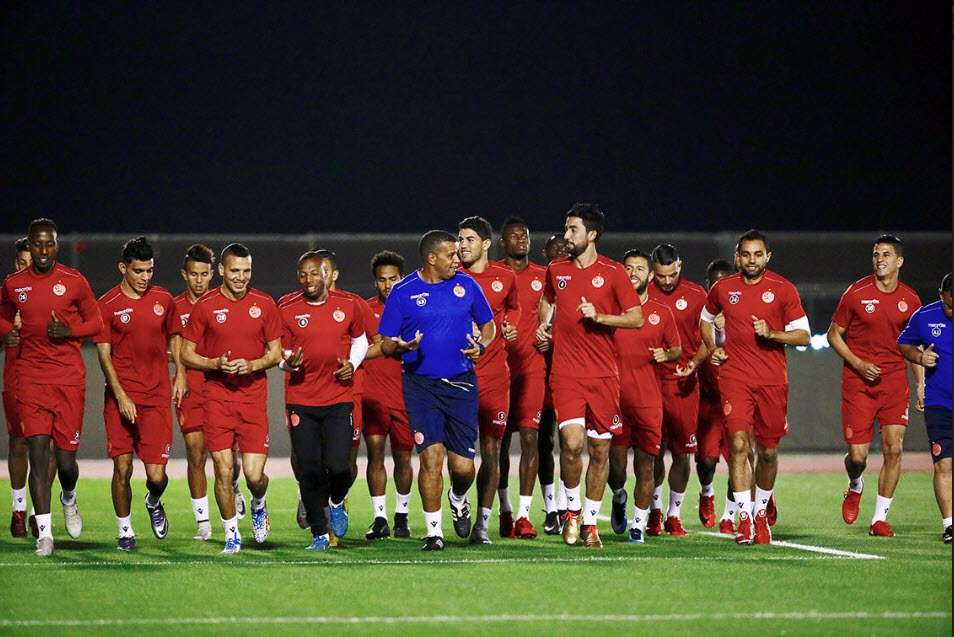 الوداد البيضاوي أثناء التدريبات