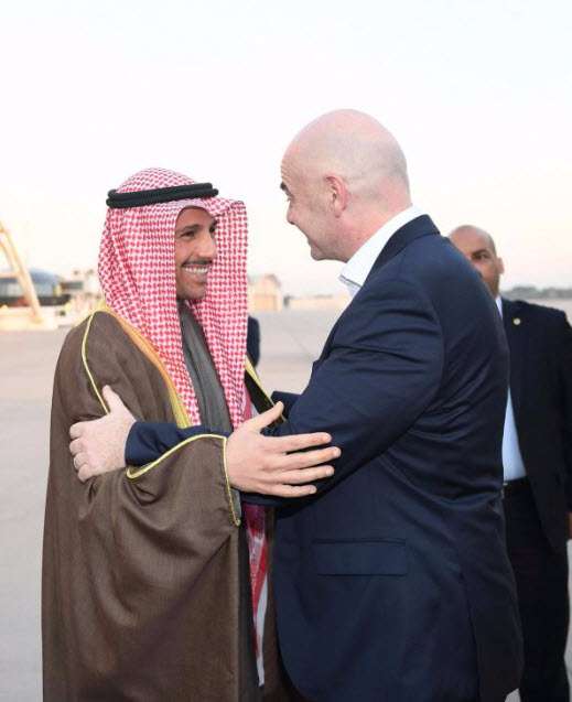 الغانم مع إنفانتينو