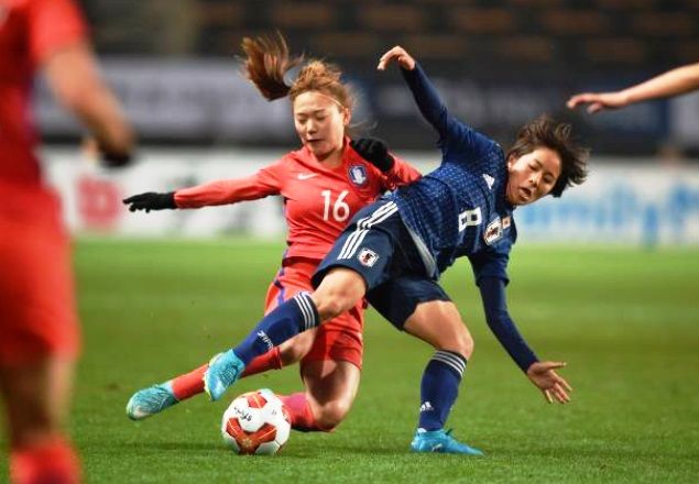 لقاء منتخبي اليابان وكوريا الجنوبية للسيدات