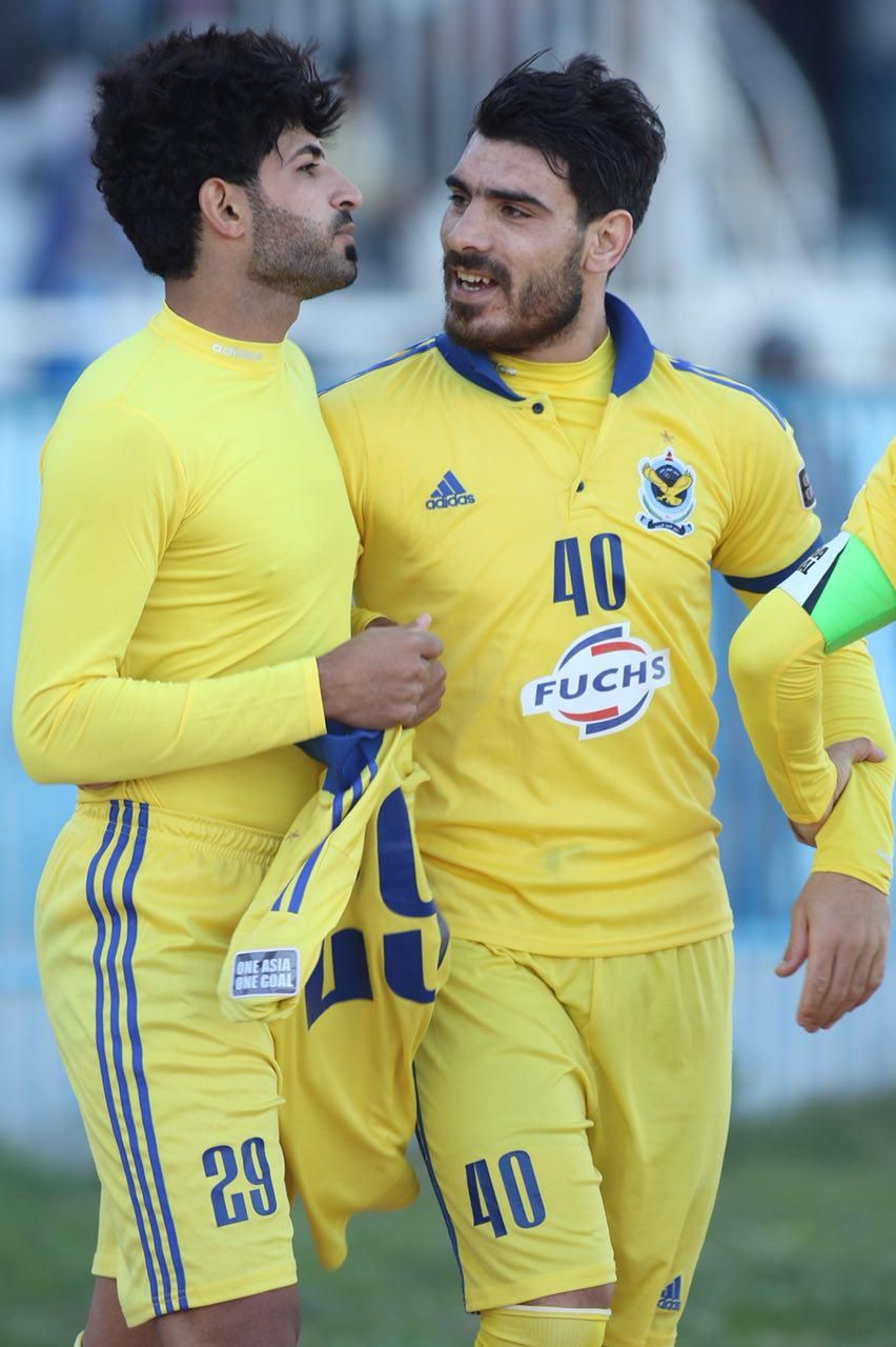  أمجد راضي يحتفل بالهدف