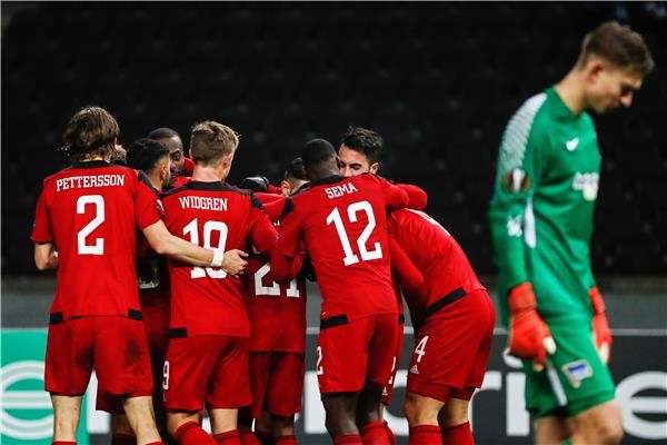 من إحدى مباريات أوسترسوند بالدوري الأوروبي