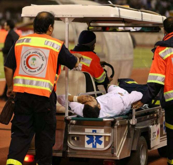 إصابة ‏محمد آل فتيل