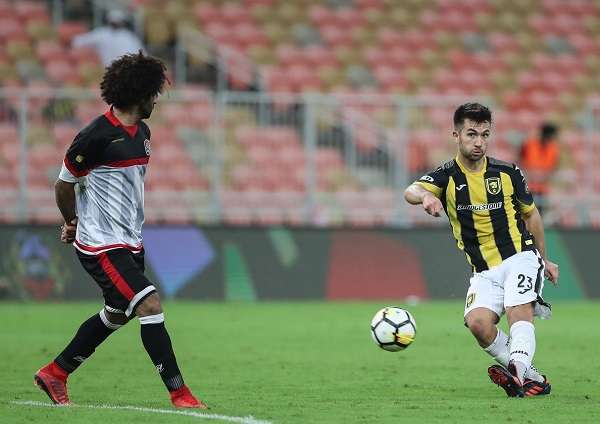 من لقاء اتحاد جدة والرائد