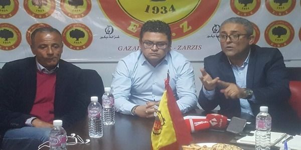 من المؤتمر الصحفي لتقديم المدرب رضا الجدي