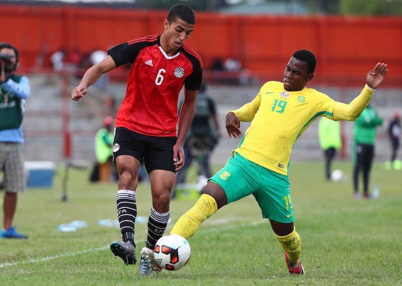 من مباراة مصر وجنوب أفريقيا